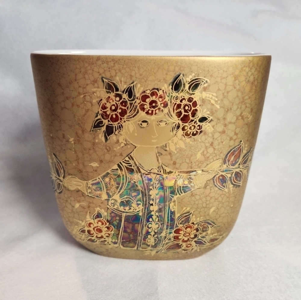 Bjørn Wiinblad  Rosenthal porcelain Pillow vase Sammuramat Scheherazade 1970s